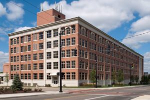 brick warehouse in urban setting