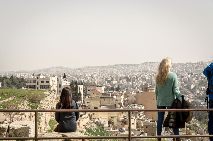 citizen in the streets of Amman the capital city