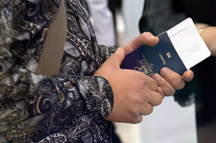 passport boarding travel