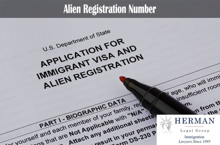 Alien registration number